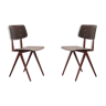 Pair S16 chairs from Galvanitas - ebony/pearl copper - Reissue