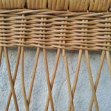 Vintage rattan headboard