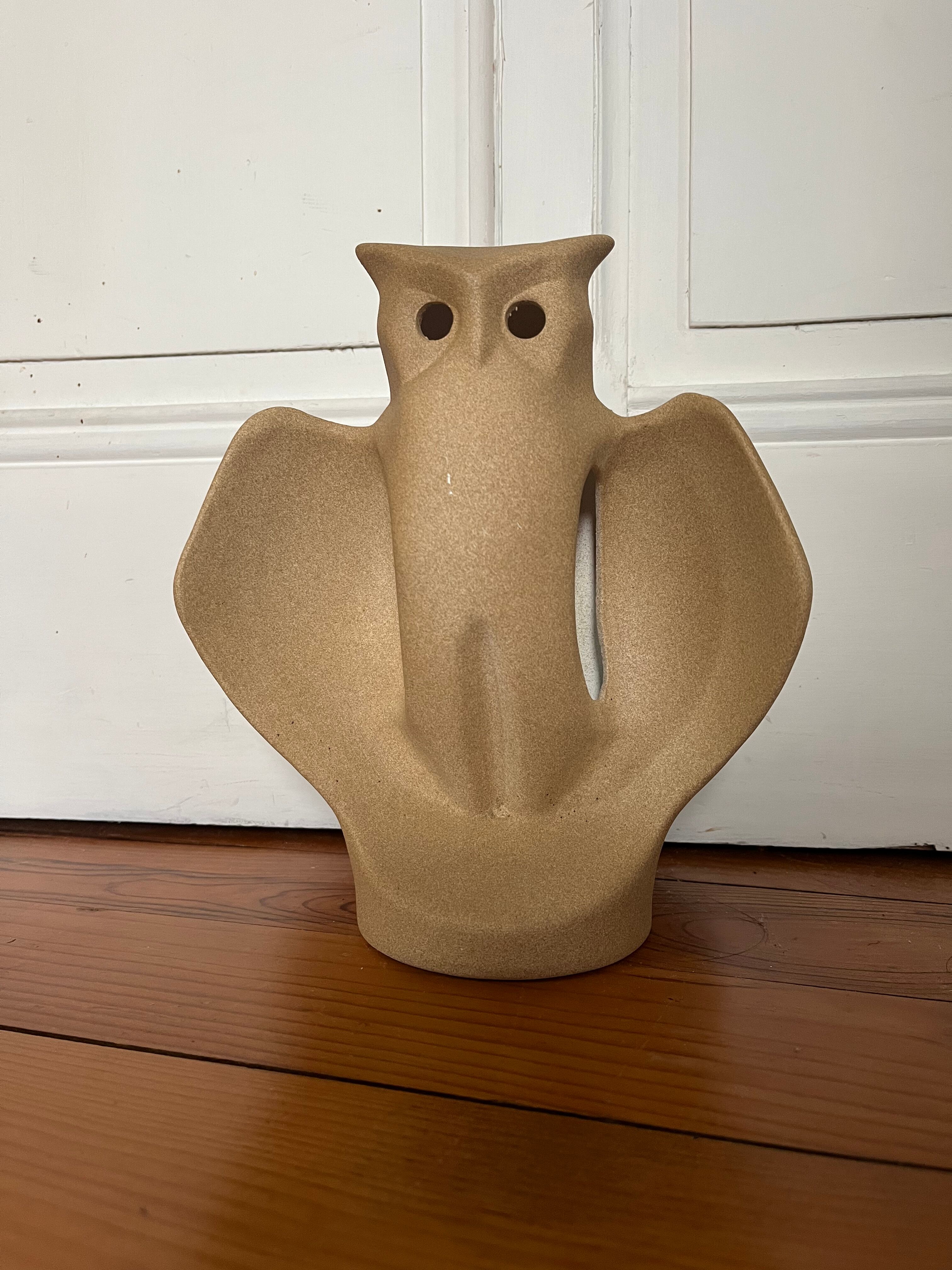 Owl ceramic lamp 70s