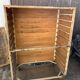 Old furniture by trade bakery bread trolley cabinet iron and wood