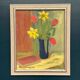 Original Swedish Oil On Panel – “Spring Bouquet” By K Lundquist – Vintage & Framed