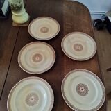 5 assiettes anciennes Creil et Montereau