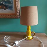 Vintage ceramic lamp with lampshade, var pottery