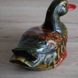 Decorative hand painted ceramic duck