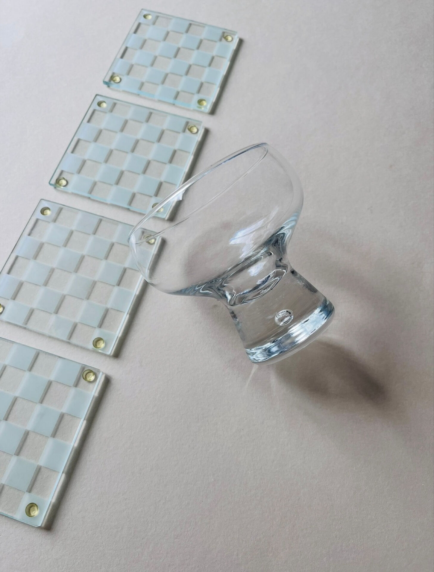 1970s bubble cocktail glass