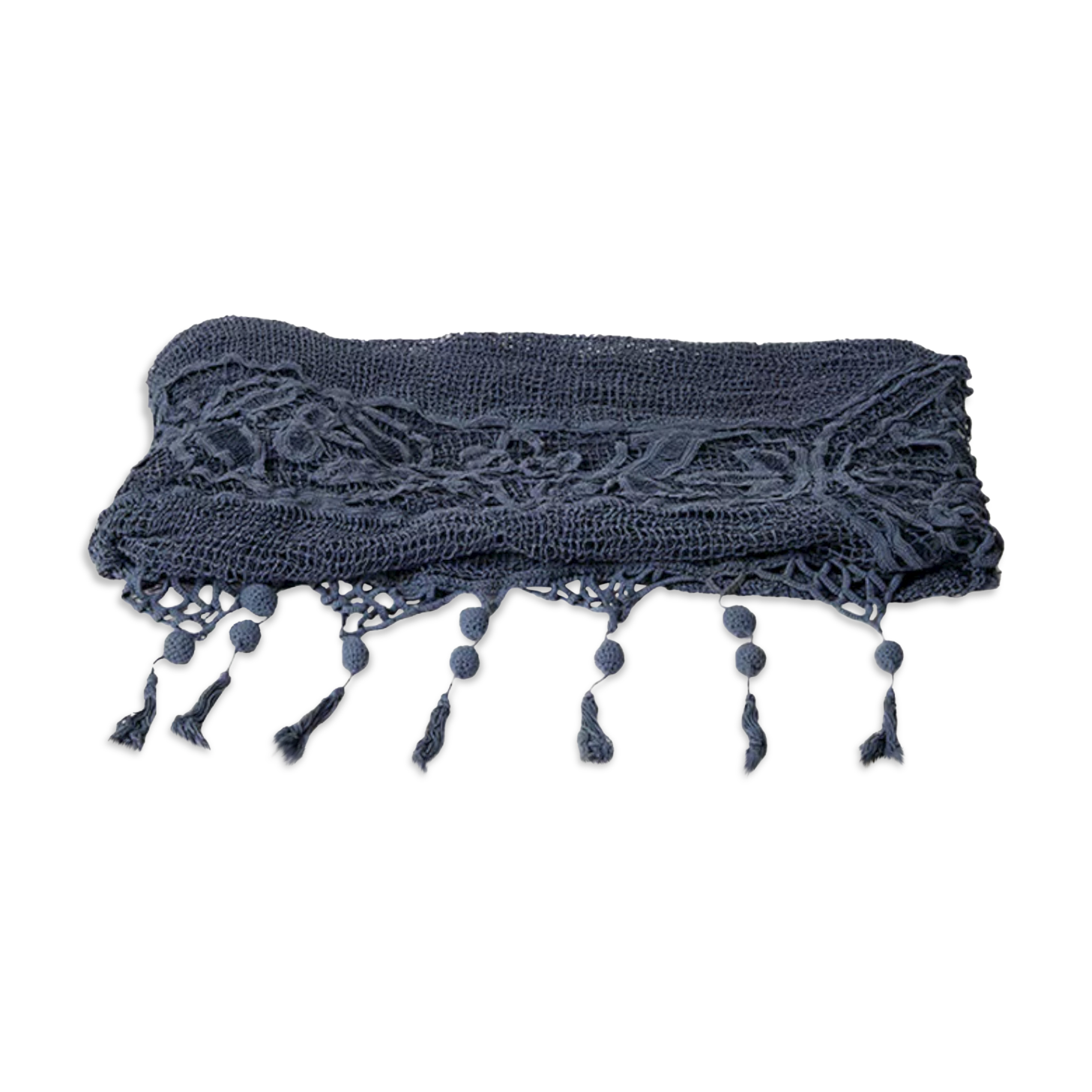 Mesh bedspread - carbon