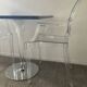 Ensemble Philippe Starck Kartell table à manger Top Top et 2 fauteuils Louis Ghost