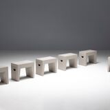 Bossche School Stools by Dom Hans van der Laan & Jan de Jong, Netherlands, 1970s