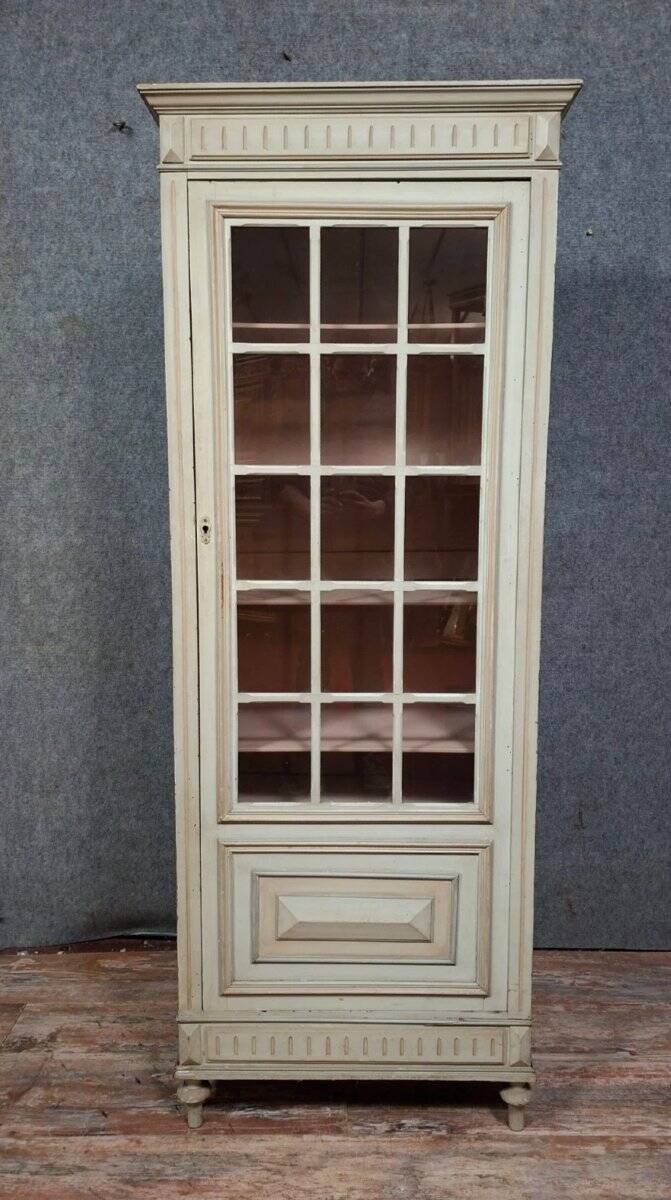 Display cabinet with a Louis XVI style lacquered door – early 20th century