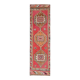 1970s Vintage Turkish Hand-Knotted Wool Cotton Pink Runner Rug
