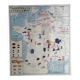 Vintage school map of France "Commerce and Clothing"