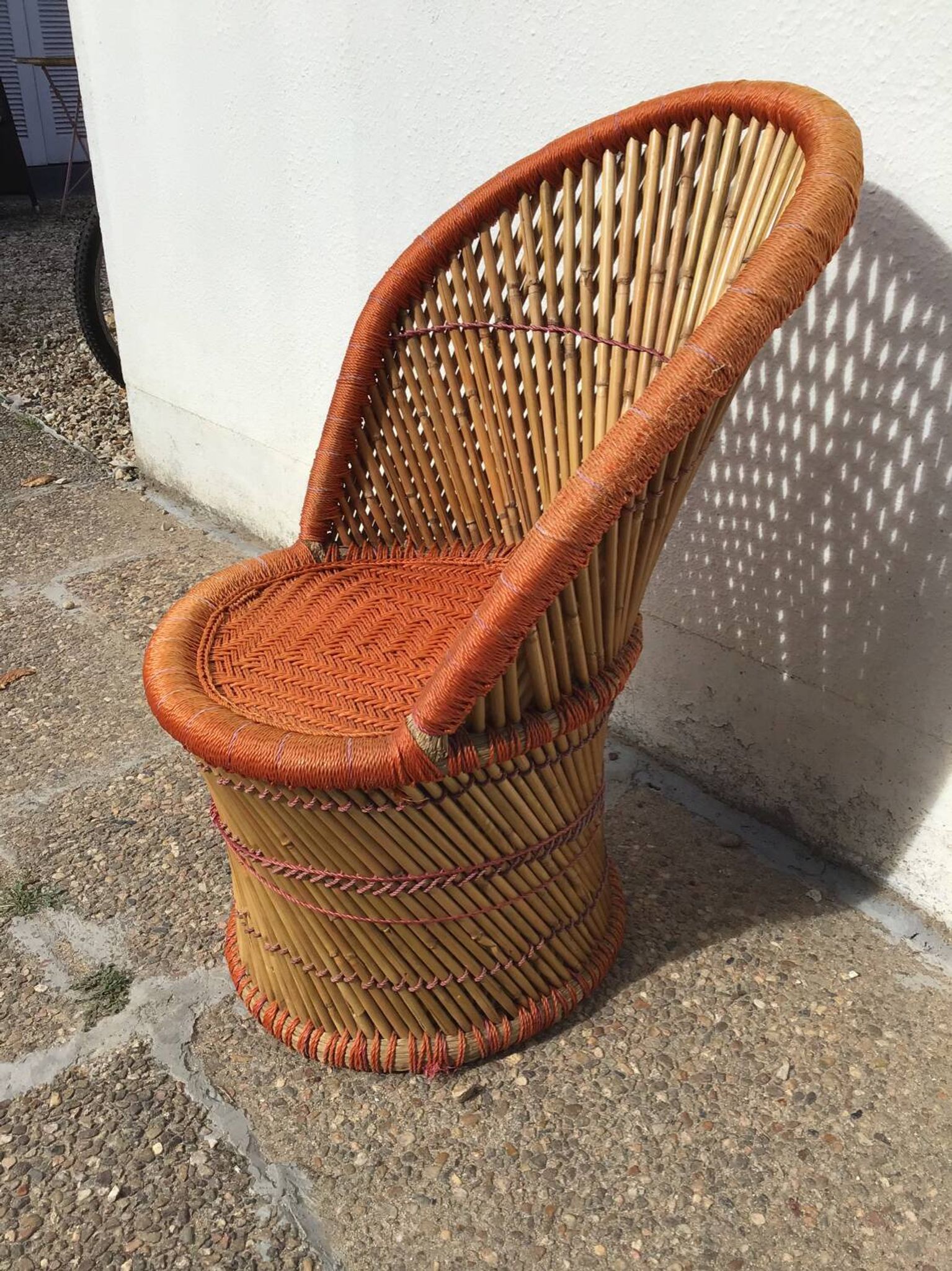 Rattan armchair