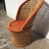 Rattan armchair