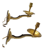 Paire d'appliques en bronze