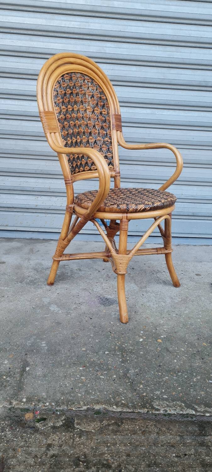 Rattan armchair 1960
