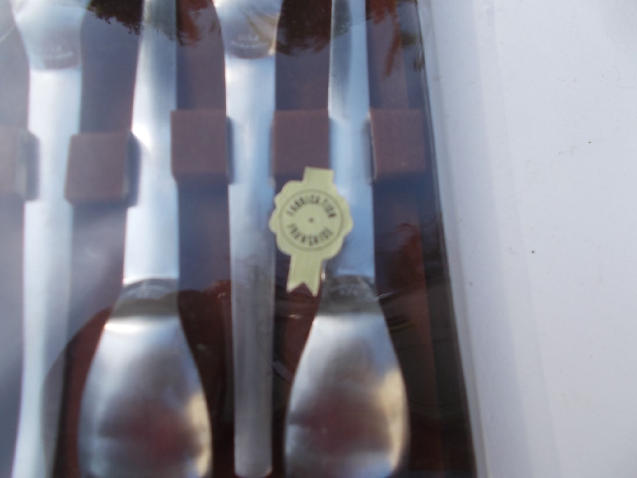 6 cuillères à glaces inox France