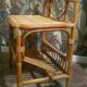 Vintage rattan bedside table