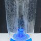 Bubbled glass vase transformable into a photophore
