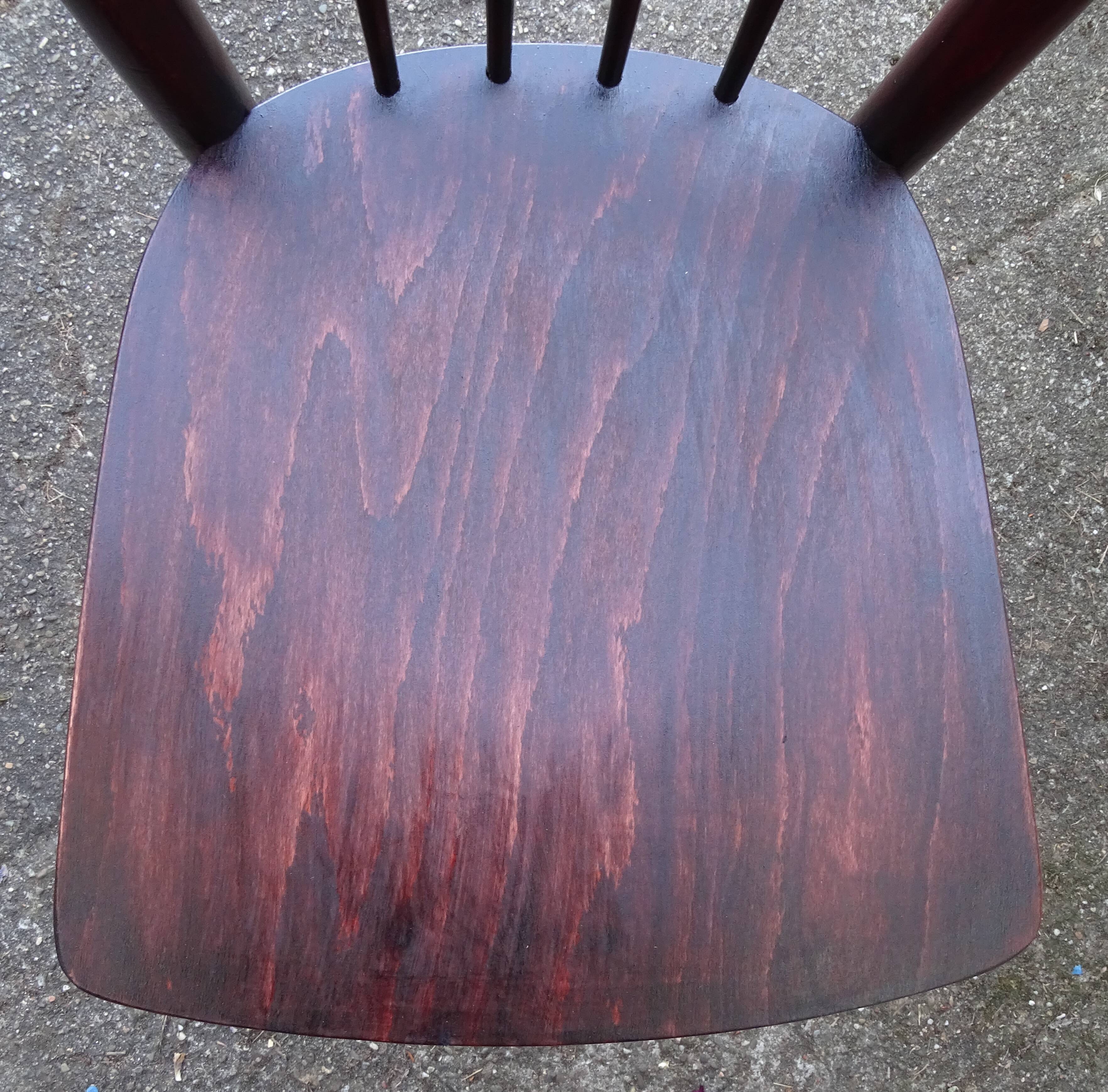 Two Art Deco Thonet bistro chairs, Model A 429.