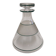 Old conical carafe/liquor carafe