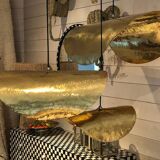 Hammered brass light fixture 40cm