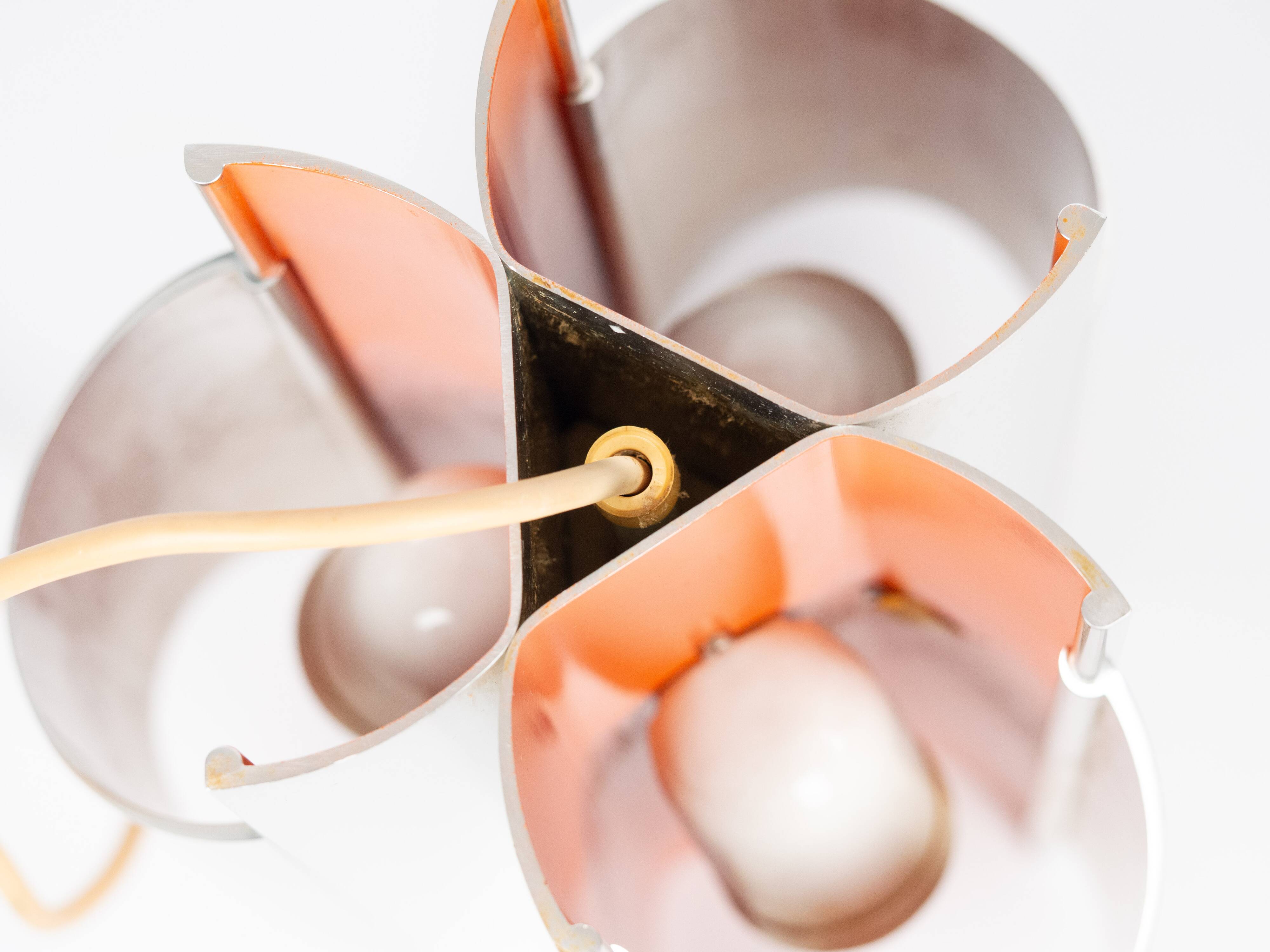 Lampe suspendue vintage danoise Pantre par Bent Karlby, Lyfa, années 1970