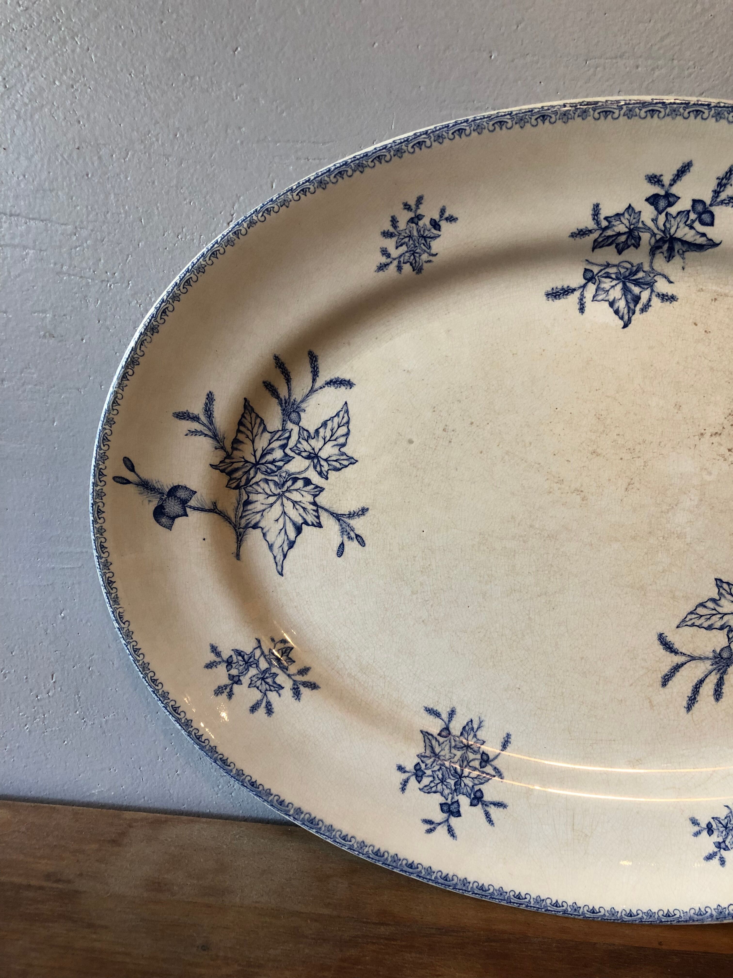 Earthenware dish iron earth choisy le roi