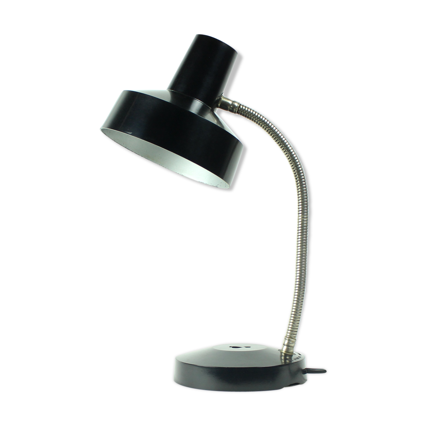 Table lamp in black bakelite and metal by Elektrosvit, Szechoslovakia, 1970