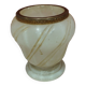 Vintage: small ball vase in natural stone and brass
