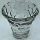 Glass vase or transparent crystal honeycomb art deco