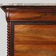 Commode Louis Philippe française avec dessus en marbre rose, années 1850