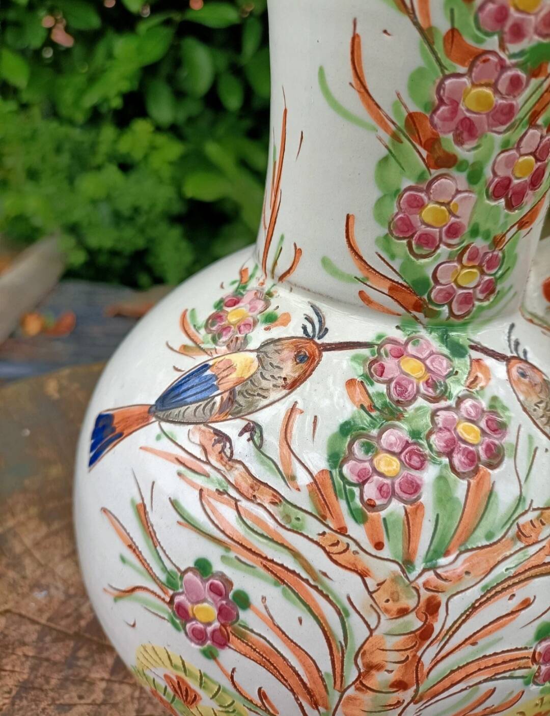 Retro Ceramic Vase Birds