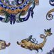 Decorative plate in Gien earthenware in Italian Renaissance style.