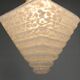 Art Deco pendant lamp with a hexagonal stepped glass shade, 1930s