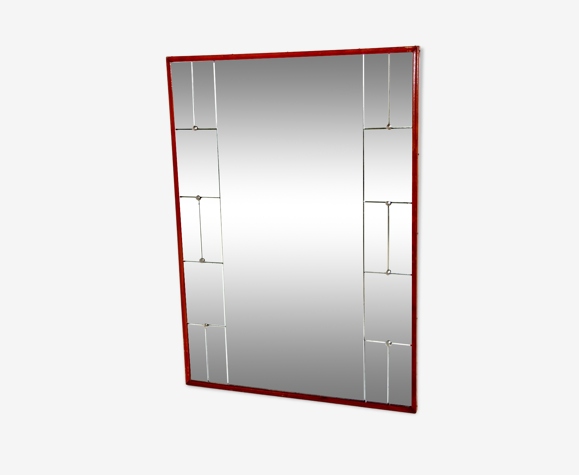 Miroir en hêtre, Suède, 1960, 96x68cm