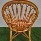 Duo de fauteuils en rotin années 70