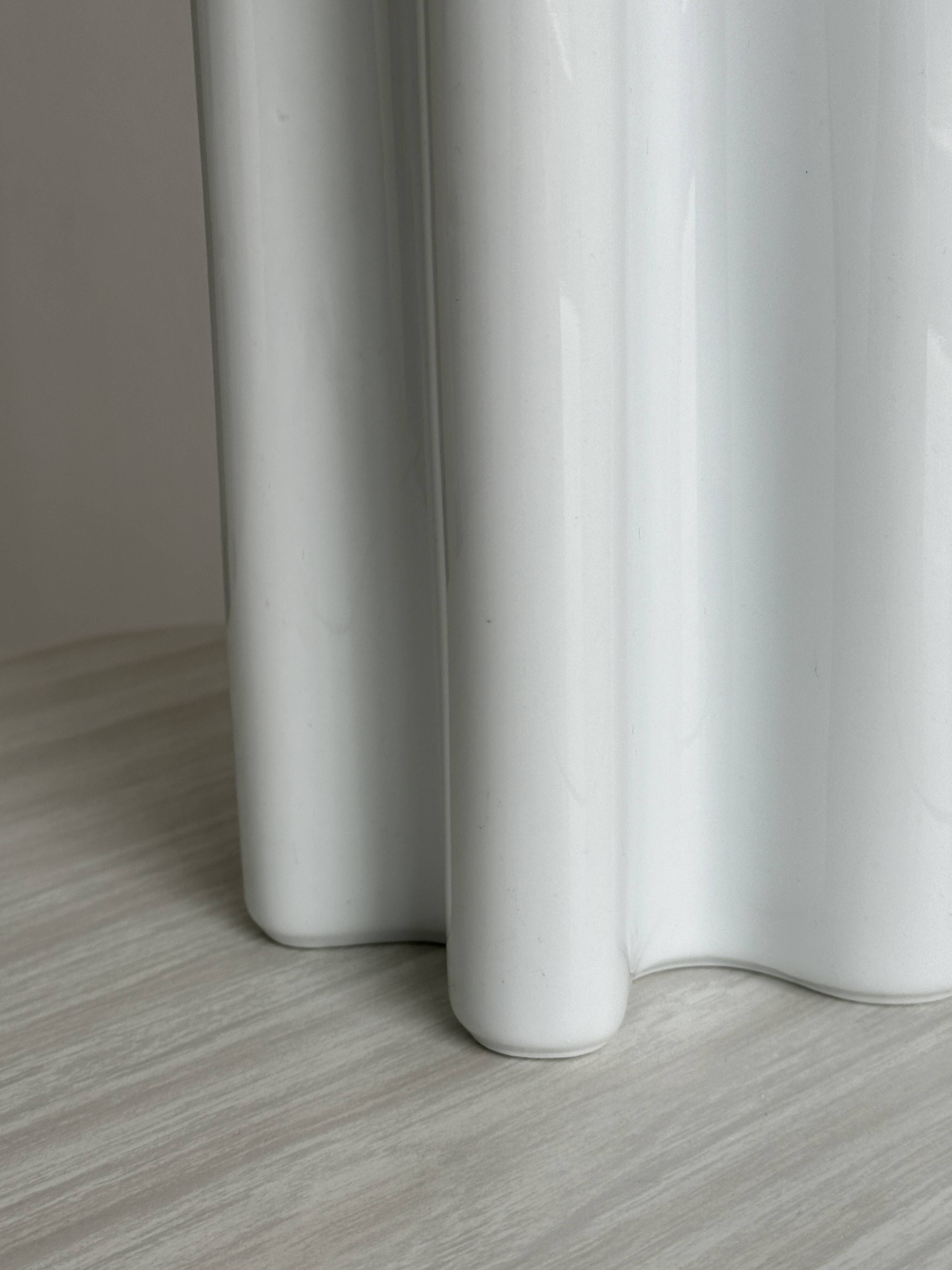 White porcelain vase