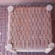 2 Tabouret en cuir et bois clair