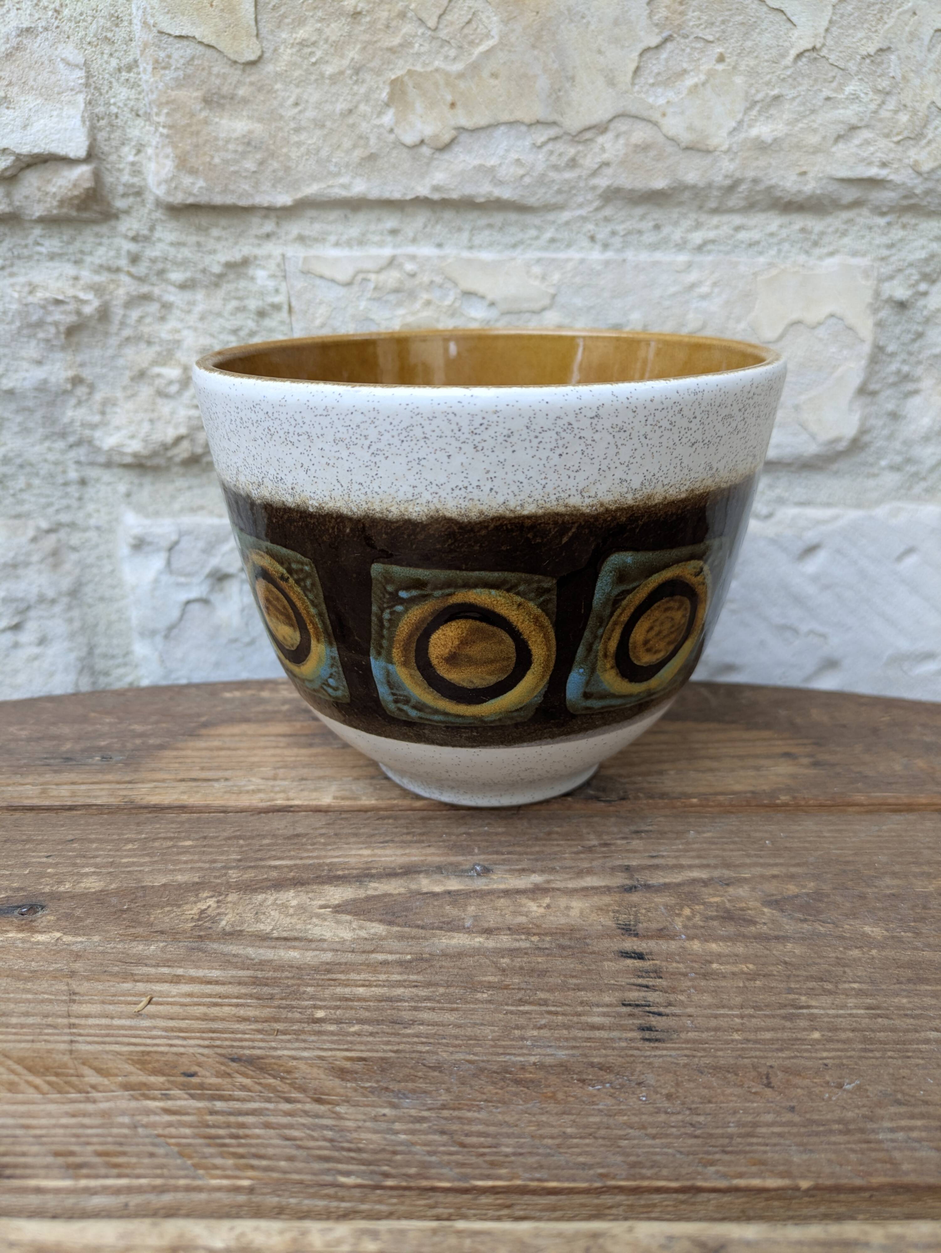 Vintage ceramic bowl West Germany Kera DB Höhr Dümbler & Breiden
