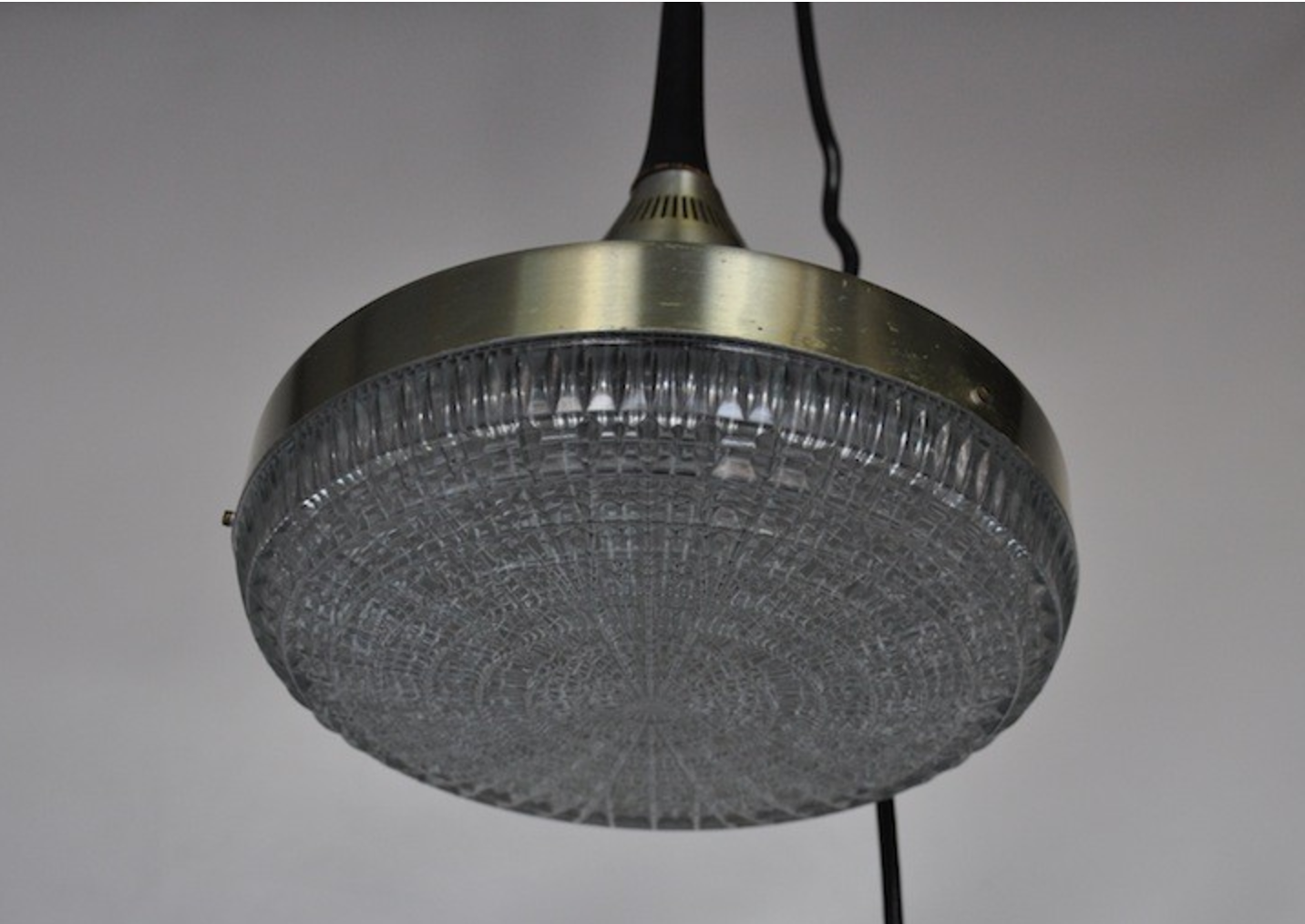 Vintage in glass and metal suspension