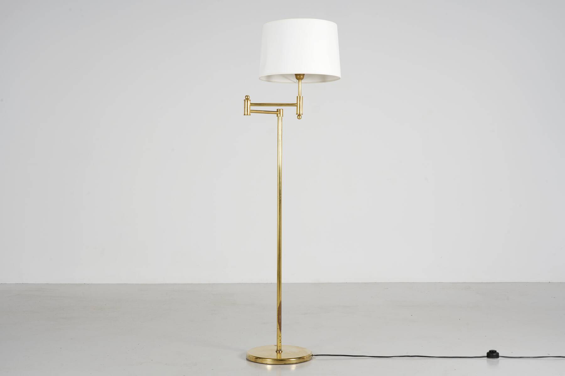 Brass reading lamp circa 1980