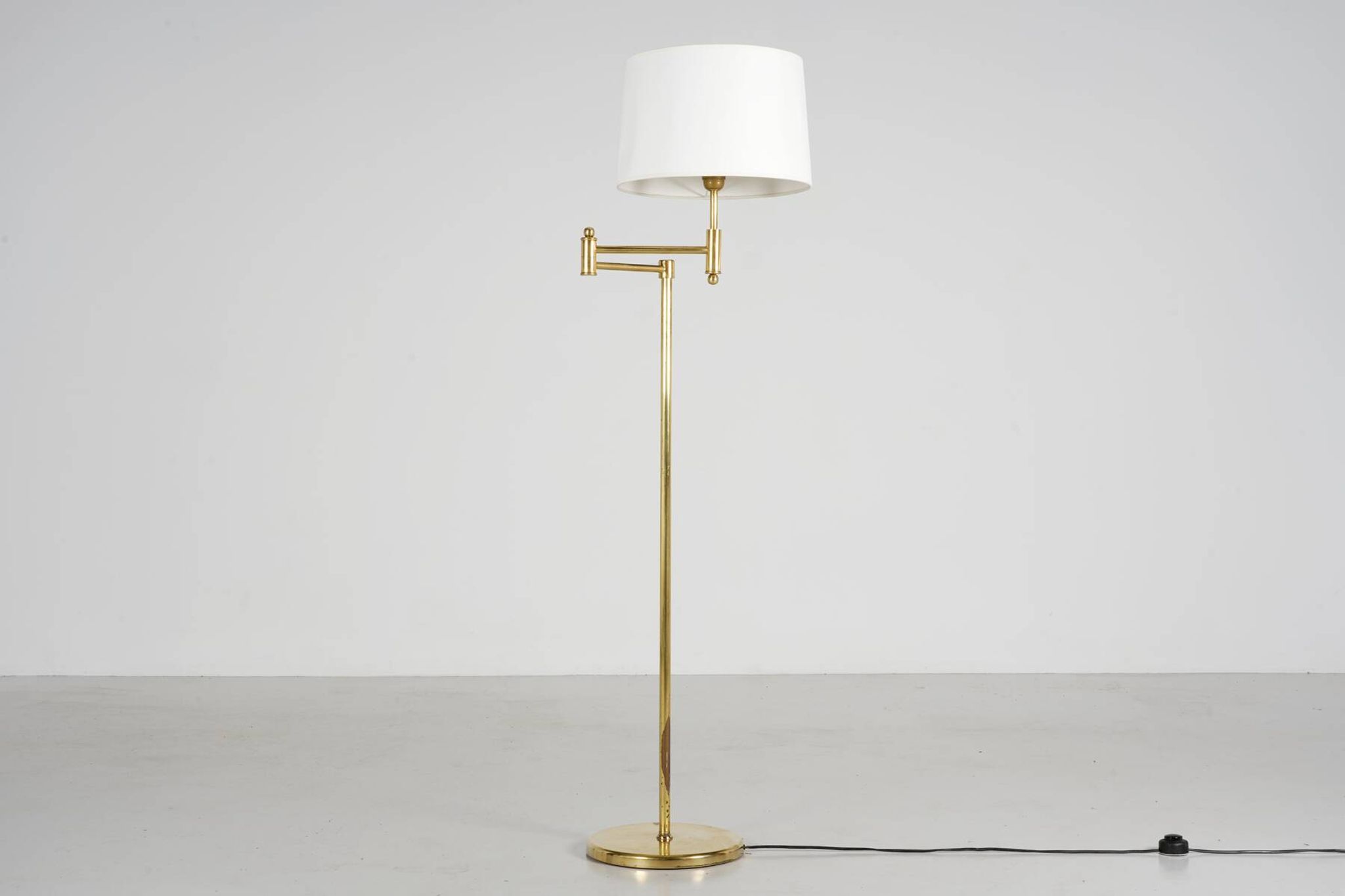 Brass reading lamp circa 1980