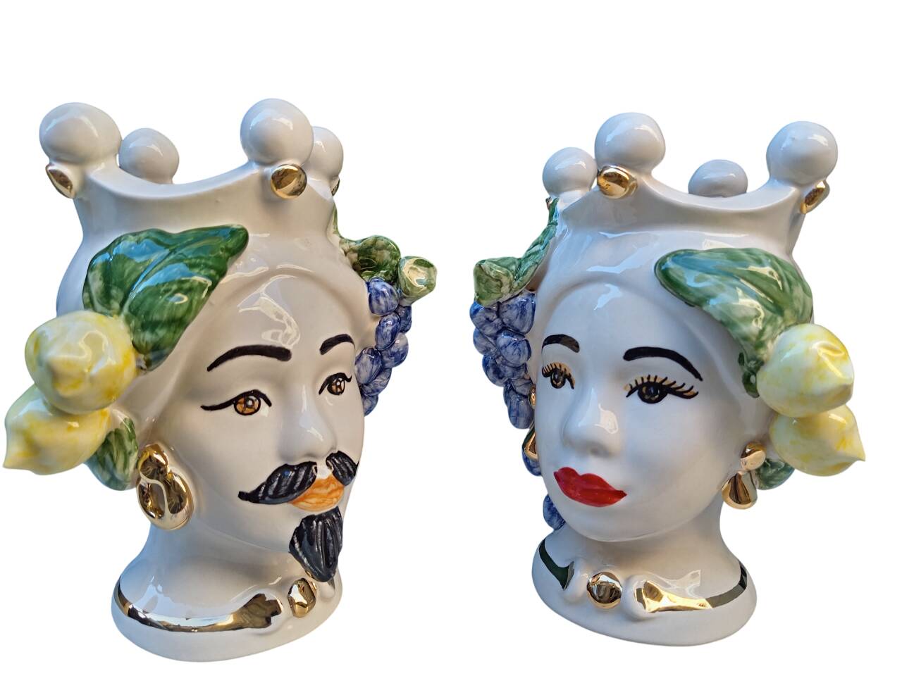 Teste di moro siciliane in ceramica
