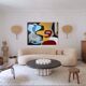 Peinture unique colorée, d'après Le Corbusier