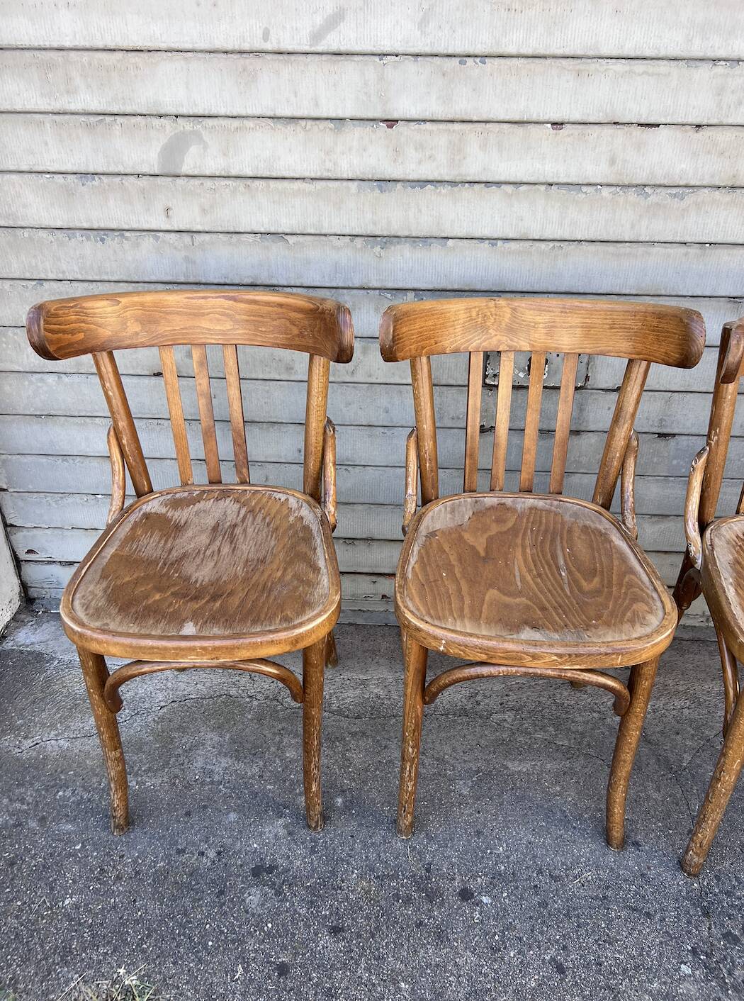(Lot) 5 Anciennes Chaises Bistrot