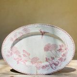 Oval ironstone dish from Creil & Montereau