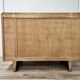 Commode Art Déco toscane des années 1940 en noyer raciné.