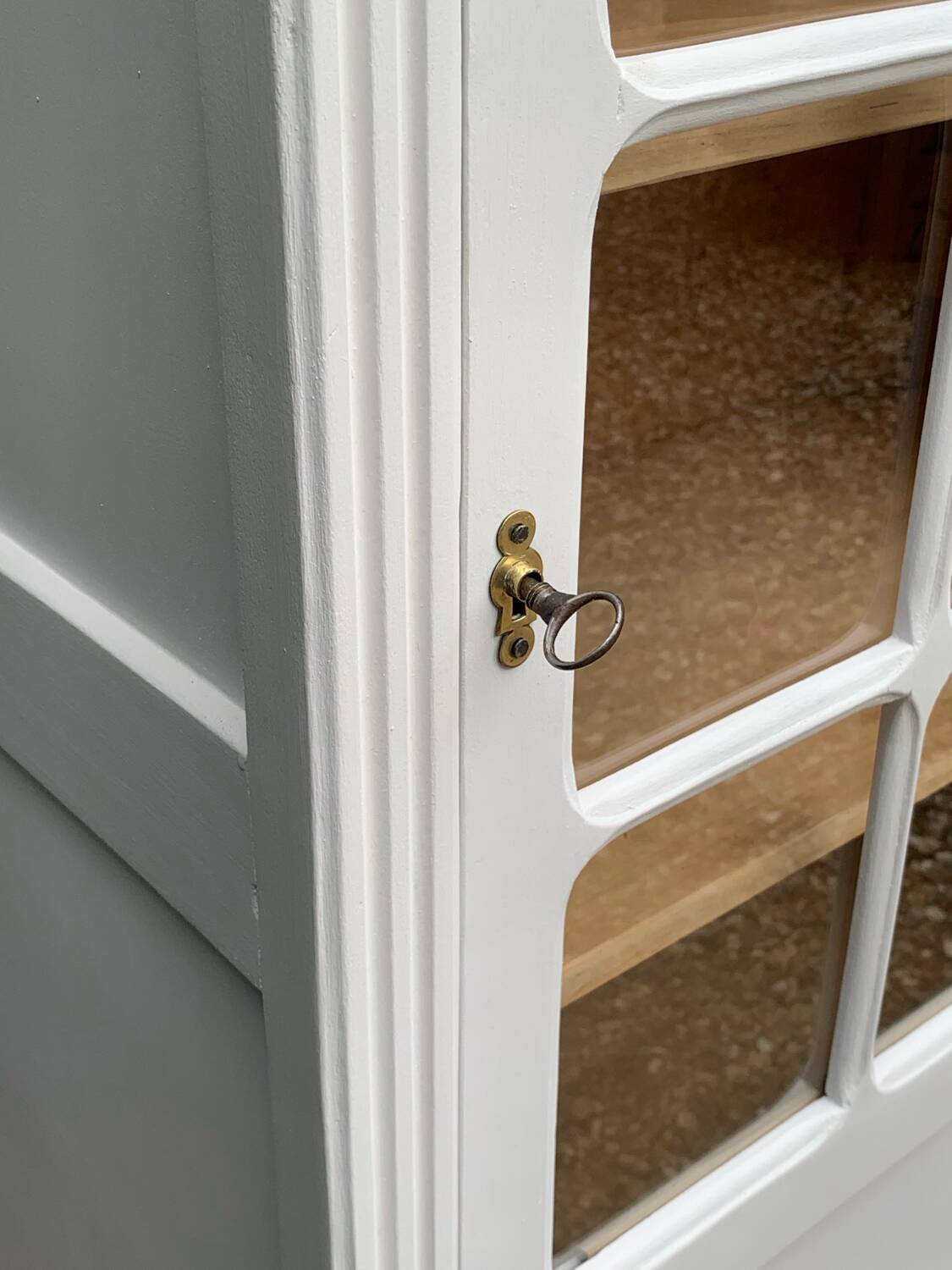 Antique Parisian glass cabinet H150