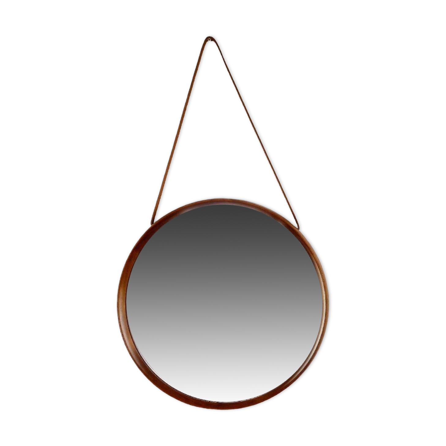 Teak Wall Mirror by Uno and Osten Kristiansson for Luxus Vittsjö Sweden