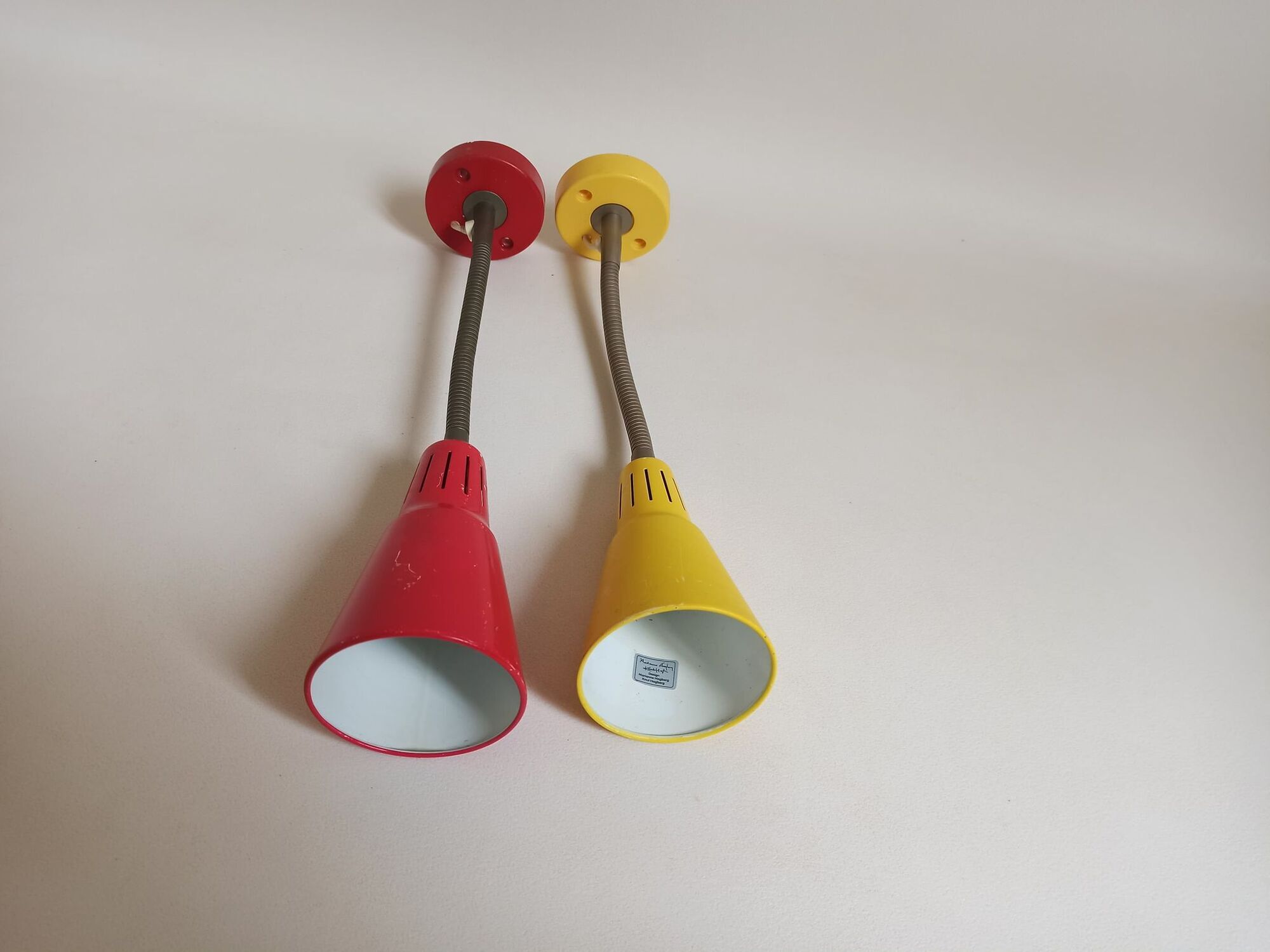 Pair of diabolo wall lamps 70s Marianne Hagberg